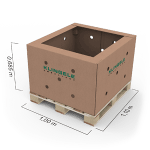 Boxes with high percentages of humidity and up to 360 kg.